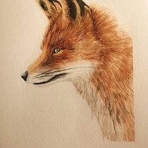 Mon projet du cours : Portraits expressifs d'animaux à l'aquarelle. Traditional illustration, Watercolor Painting, Realistic Drawing, and Naturalistic Illustration project by Aurelie Aquadess - 01.10.2023