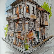 Il mio progetto del corso: Disegno architettonico espressivo con pennarelli colorati. Sketching, Drawing, Architectural Illustration, Sketchbook & Ink Illustration project by Claudia Foroni - 11.21.2023