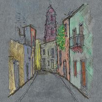Mi proyecto del curso: Dibujo arquitectónico expresivo con marcadores de colores. Sketching, Drawing, Architectural Illustration, Sketchbook & Ink Illustration project by Ismael Rodríguez López - 11.19.2023