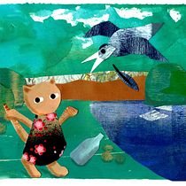 My project for course: Story Illustration with Paper. A lost cat. Traditional illustration, Collage, Paper Craft, Children's Illustration, Creating with Kids, and Narrative project by Heleen Croonen - 11.22.2023
