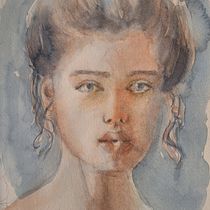 Il mio progetto del corso: Ritratto artistico ad acquerello. Fine Arts, Painting, Watercolor Painting, and Portrait Drawing project by essemarina5 - 11.22.2023