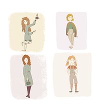 Mi proyecto del curso: Dibujo de personajes llenos de personalidad. Projekt z dziedziny Projektowanie postaci, Sketching,  R, sunek, Stor, telling, Stor, board,  R, sunek art, st, czn i Narracja użytkownika Nadia Linares - 20.11.2023