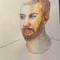 Mi proyecto del curso: Cuaderno de retratos en acuarela. Painting, Watercolor Painting, Portrait Drawing, and Sketchbook project by yxcnpqr2jd - 11.22.2023
