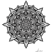 Meu projeto do curso: A arte de desenhar mandalas: crie padrões geométricos Ein Projekt aus dem Bereich Zeichnung und Illustration mit Tinte von Luma Magalhães - 21.11.2023