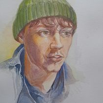 My project for course: Artistic Portrait with Watercolors. Fine Arts, Painting, Watercolor Painting, and Portrait Drawing project by Melanie White - 11.19.2023