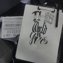 Meu projeto do curso: Lettering para tatuagem . % Lucas Sousa tarafından hazırlanan Kaligrafi, Harfler, Ve Dövme Tasarımı projesi - 11.23.2023