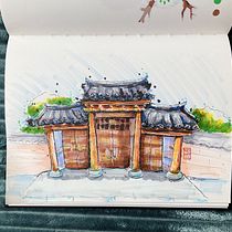 Mi proyecto del curso: Dibujo arquitectónico expresivo con marcadores de colores . Sketching, Drawing, Architectural Illustration, Sketchbook & Ink Illustration project by Karina Aguilar Aceves - 11.21.2023