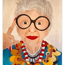 Iris Apfel . Projekt z dziedziny  Sztuki piękne,  Malarstwo i Malarstwo olejowe użytkownika antonio_minervini - 21.11.2023