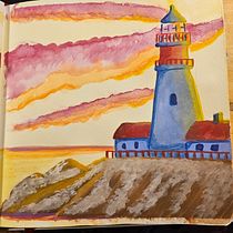 My project for course: Landscape Painting with Gouache for Beginners Ein Projekt aus dem Bereich Bildende Künste, Malerei, Naturalistische Illustration und Gouachemalerei von Robert - 24.11.2023