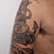 Mi proyecto del curso: Técnicas de tatuaje: sombreado con pepper shading. Ilustração tradicional, e Desenho de tatuagens projeto de elisabethgestiona - 24.11.2023
