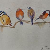Mon projet du cours : Techniques artistiques d'aquarelle pour illustrer les oiseaux. Traditional illustration, Watercolor Painting, Realistic Drawing, and Naturalistic Illustration project by christwahl - 11.24.2023