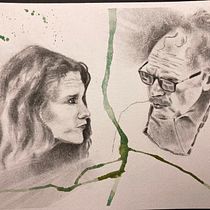 Il mio progetto del corso: Ritratto artistico al carboncino: creare atmosfere. Ilustração tradicional, Artes plásticas, Desenho, Desenho de retrato, Desenho realista, e Desenho artístico projeto de elenamarchesan - 24.11.2023