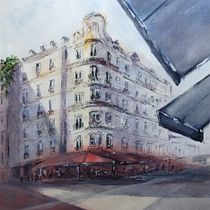 Mój projekt z kursu: Rysunek architektoniczny akwarelą i tuszem. Sketching, Drawing, Watercolor Painting, Architectural Illustration, Sketchbook & Ink Illustration project by danka197 - 11.24.2023