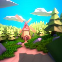 Mi proyecto del curso: Modelado de escenarios low poly para videojuegos. 3D, and 3D Modeling project by Alejandro Veloz Vera - 11.23.2023