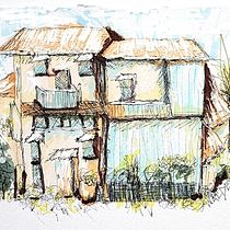 My project for course: Expressive Architectural Sketching with Colored Markers. Sketching, Drawing, Architectural Illustration, Sketchbook & Ink Illustration project by carolwaldenarts - 11.22.2023