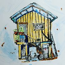 My project for course: Expressive Architectural Sketching with Colored Markers. Sketching, Drawing, Architectural Illustration, Sketchbook & Ink Illustration project by Minn Thu Aung - 11.25.2023