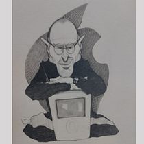 Meu projeto do curso: Retrato em caricatura com grafite. Ilustração tradicional, Desenho, e Desenho de retrato projeto de Lucimara Silva - 26.11.2023