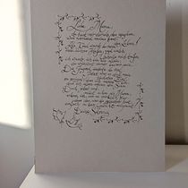Mein Abschlussprojekt für den Kurs: Englische Kalligraphie von A bis Z. Calligraph project by Stefanie Ziller-Schawer - 11.24.2023