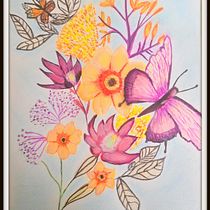 Mon projet du cours : Illustration naturaliste à l'aquarelle et à la gouache. Fine Arts, Painting, Watercolor Painting, Botanical Illustration, Naturalistic Illustration, and Gouache Painting project by sandrine GANIER - 11.26.2023