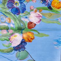 Meu projeto do curso: Ilustração botânica de pinturas acrílicas florais. Artes plásticas, Pintura Acrílica, Ilustração botânica, e Pintura projeto de isabel.figueiredo.if - 25.11.2023
