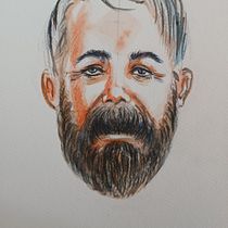 My project for course: Watercolor Portrait Sketchbook. Painting, Portrait Drawing, and Sketchbook project by Odeya Ar - 11.26.2023