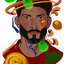 Mon projet du cours : Portrait créatif illustré avec Procreate. Ilustração tradicional, Desenho, Ilustração digital, Desenho de retrato, Desenho digital, e Pintura digital projeto de David Cardorelle - 21.11.2023