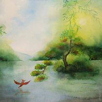 My project for course: Atmospheric Landscapes in Watercolor . Un projet de Beaux Arts, Peinture , et Aquarelle de Van Nguyen Khanh - 26.11.2023