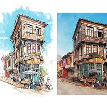 Mi proyecto del curso: Dibujo arquitectónico expresivo con marcadores de colores. Sketching, Drawing, Architectural Illustration, Sketchbook & Ink Illustration project by J. Ricardo Garcia - 11.27.2023