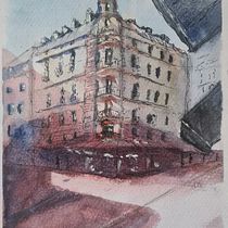 My project for course: Architectural Sketching with Watercolor and Ink. Sketching, Drawing, Watercolor Painting, Architectural Illustration, Sketchbook & Ink Illustration project by wojciech.nowak - 11.27.2023