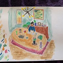 My project for course: Exploratory Sketchbook: Find Your Drawing Style. Un proyecto de Ilustración tradicional, Bocetado, Creatividad, Dibujo, Pintura a la acuarela, Sketchbook y Pintura gouache de Andrea - 27.11.2023