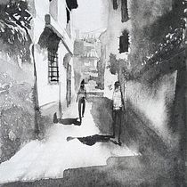 Mi proyecto del curso: Paisajes urbanos en acuarela. Un progetto di Belle arti, Pittura ad acquerello e Illustrazione architettonica di Johnny Lopez Gabriel - 28.11.2023