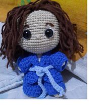 Meu projeto do curso: Amigurumi: crie pessoas com crochê. Artesanato, Design de brinquedos, Tecido, Crochê, Amigurumi, e Design têxtil projeto de Cleusa Carvalho - 26.11.2023