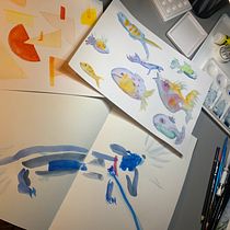 My project for course: Creative Watercolor Sketching for Beginners. Traditional illustration, Sketching, Creativit, Drawing, Watercolor Painting, and Sketchbook project by Diane Carruthers - 11.29.2023