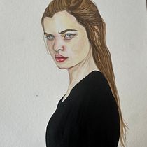 My project for course: Watercolor Portrait from a Photo. Traditional illustration, Watercolor Painting, and Portrait Drawing project by Nichole Chimenti - 11.29.2023