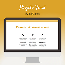 Meu projeto do curso: Criação de um site profissional com WordPress. Projekt z dziedziny UX / UI, Informat, ka, Web design, Tworzenie stron internetow, ch, Programowanie bez kodu, Projektowanie produktu c i frowego użytkownika Sílvia Marina Botelho Marques - 27.11.2023