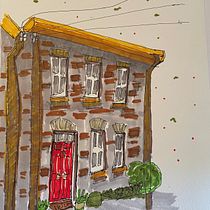 My project for course: Expressive Architectural Sketching with Colored Markers. Sketching, Drawing, Architectural Illustration, Sketchbook & Ink Illustration project by Karen Furster - 11.25.2023