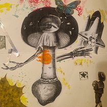 My project for course: Creative Notebook: Experiment with Collage, Stamps, and Decoupage. Ilustração tradicional, Colagem, Papercraft, e Sketchbook projeto de Alexandra - 30.11.2023