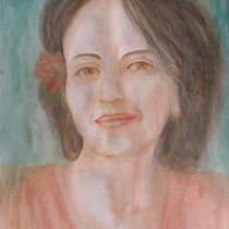 My project for course: Watercolor Portraits: Capture a Model's Personality. Fine Arts, Painting, Watercolor Painting, and Portrait Drawing project by ihelou - 11.25.2023