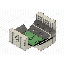 Mi proyecto del curso: Estadio del equipo Uruguayo Nacional 2023 . 3D, Industrial Design, Product Design, 3D Modeling, and 3D Design project by Samuel Alzamendi - 11.28.2023