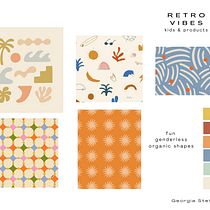 Meu projeto do curso: Composição e cor para design têxtil e de superfícies. Un progetto di Pattern design e Teoria del colore di Georgia Stefanelli - 30.11.2023