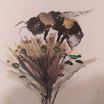 Mi proyecto del curso: Ilustración naturalista con acuarela y carboncillo. Traditional illustration, Painting, and Naturalistic Illustration project by Bárbara Azagra - 12.01.2023