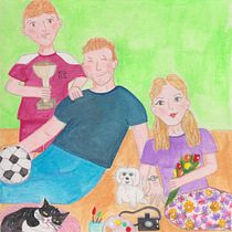 Il mio progetto del corso: Illustrazione giocosa con acquerello e matite colorate. Ilustração tradicional, Pintura, Pintura em aquarela, Desenho de retrato, e Desenho com lápis de cor projeto de sabrina_stefanini - 02.12.2023