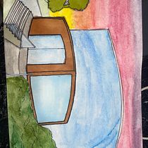 Mi proyecto del curso: Dibujo arquitectónico con acuarela y tinta. Drawing, Watercolor Painting, Architectural Illustration, Sketching, Sketchbook & Ink Illustration project by Margarita Ramirez Molina - 11.25.2023