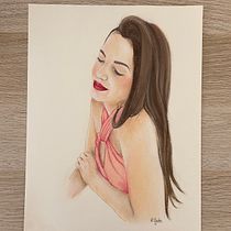 Mi proyecto del curso: Ilustración con pastel y lápices de colores. Un progetto di Illustrazione tradizionale, Belle arti, Disegno a matita, Disegno, Disegno di ritratti, Disegno realistico e Disegno artistico di Rocío Tejado Gutiérrez - 03.12.2023
