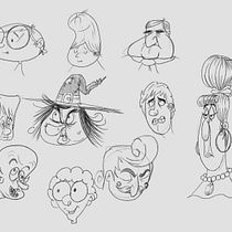 Mi proyecto del curso: Introducción a la creación de personajes estilo cartoon. Un projet de Illustration traditionnelle, Conception de personnages , et Dessin de ronal mora - 09.12.2023