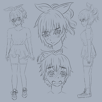 Mi proyecto del curso: Dibujo de personajes manga desde cero. Traditional illustration, Character Design, Comic, Pencil Drawing, Drawing, and Manga project by Ronaldo Guerrero - 12.03.2023
