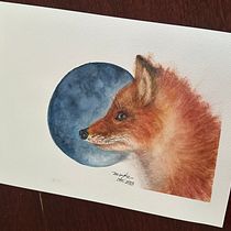 My project for course: Expressive Animal Portraits in Watercolor. Traditional illustration, Watercolor Painting, Realistic Drawing, and Naturalistic Illustration project by mayke_waddell - 12.03.2023