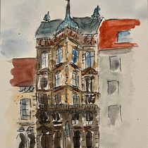 My project for course: Architectural Sketching with Watercolor and Ink. Esboçado, Desenho, Pintura em aquarela, Ilustração arquitetônica, Sketchbook e Ilustração com tinta projeto de ntc9nfybbs - 04.12.2023