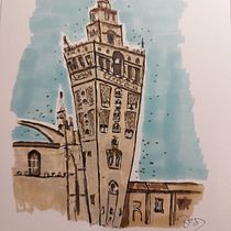 Mi proyecto del curso: Dibujo arquitectónico expresivo con marcadores de colores. Sketching, Drawing, Architectural Illustration, Sketchbook & Ink Illustration project by Paqui González - 12.04.2023