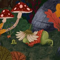 My project for course: Children’s Illustration with Procreate: Paint Magical Scenes. Ilustração digital, Ilustração infantil, Pintura digital, e Álbum ilustrado projeto de Kit - 29.11.2023